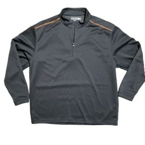 Pebble Beach Performance Grey Quarter Zip-Up Pullover Men's Size XL